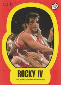1985 Topps Rocky IV - Stickers #5 Rocky Balboa Front