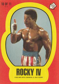 1985 Topps Rocky IV - Stickers #10 Apollo Creed Front