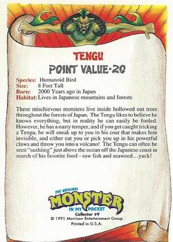 1991 Topps Monster in My Pocket (US Edition) #9 Tengu Back