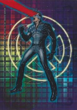 2000 Topps X-Men The Movie - Clear Cling #CL5 Cyclops (Art) Front