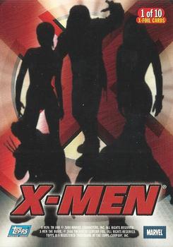 2000 Topps X-Men The Movie - X-Foil #1 Professor Xavier Back