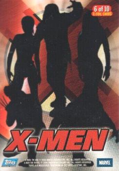 2000 Topps X-Men The Movie - X-Foil #6 Rogue Back