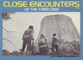 1978 Wonder Bread Close Encounters of the Third Kind #15 Devil's Tower Front