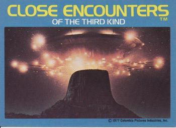 1978 Wonder Bread Close Encounters of the Third Kind #21 The Mother Ship at Devil's Tower Front