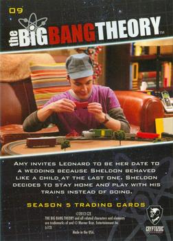 2013 Cryptozoic The Big Bang Theory Season 5 #09 HO Trainiac Back