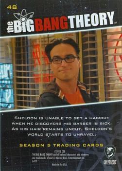 2013 Cryptozoic The Big Bang Theory Season 5 #48 Haircut Records Back