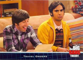 2013 Cryptozoic The Big Bang Theory Season 5 #49 Travel Orders Front