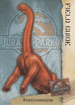 2001 Inkworks Jurassic Park III 3D - Field Guide #T6 Brachiosaurus Front