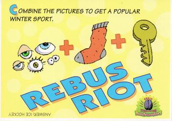 1996 IMT Inc Doodlewonkers #1 Rebus Riot: Ice Hockey Front