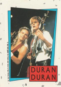 1985 Topps Duran Duran - Stickers #5 Completed Puzzle Front