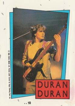 1985 Topps Duran Duran - Stickers #10 Completed Puzzle Front