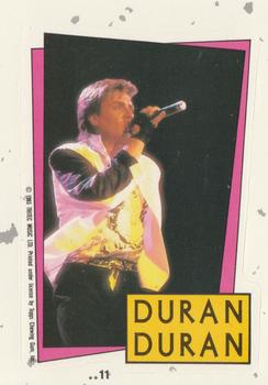 1985 Topps Duran Duran - Stickers #11 Row 2 Col. 5 Front