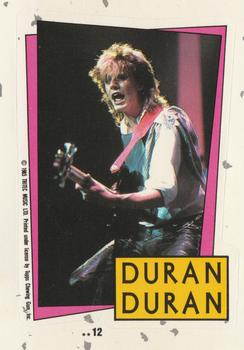 1985 Topps Duran Duran - Stickers #12 Row 1 Col. 2 Front