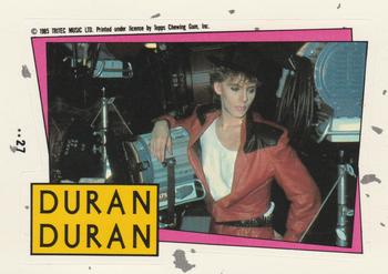 1985 Topps Duran Duran - Stickers #27 Row 1 Col. 3 Front