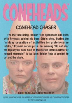 1993 Topps Coneheads #7 Conehead Chaser Back
