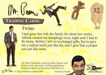 1998 Dart Mr. Bean #32 Twins Back