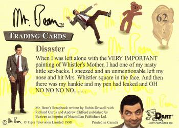 1998 Dart Mr. Bean #62 Disaster Back