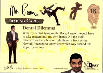 1998 Dart Mr. Bean #18 Dental Dilemma Back