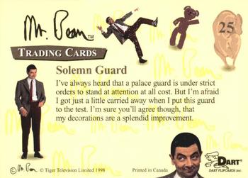 1998 Dart Mr. Bean #25 Solemn Guard Back