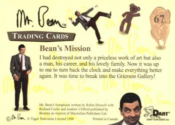 1998 Dart Mr. Bean #67 Bean's Mission Back