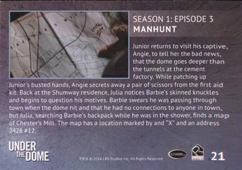 2014 Rittenhouse Under the Dome Season One #21 Manhunt Back