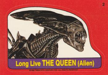 1988 Topps Fright Flicks - Stickers #2 Long Live The Queen Front