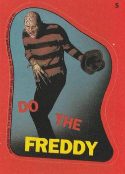 1988 Topps Fright Flicks - Stickers #5 Do The Freddy Front