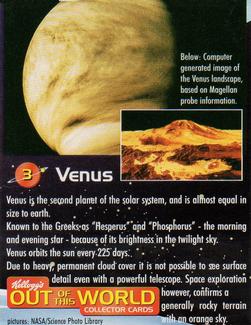 1999 Kellogg's Out of This World #3 Venus Front
