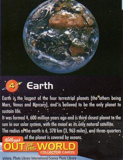 1999 Kellogg's Out of This World #4 Earth Front