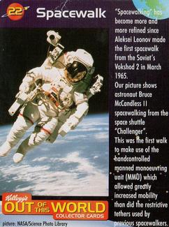 1999 Kellogg's Out of This World #22 Spacewalk Front