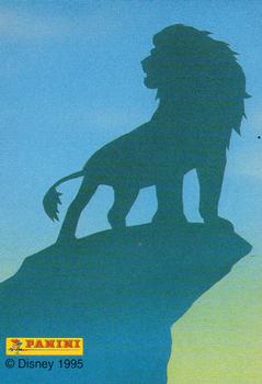 1995 Panini The Lion King #88 Simba Back