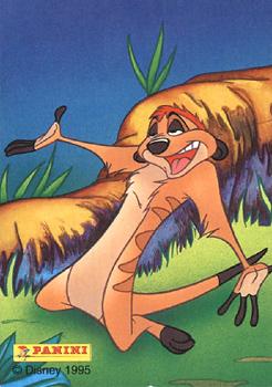 1995 Panini The Lion King #45 Timon & Pumbaa Back