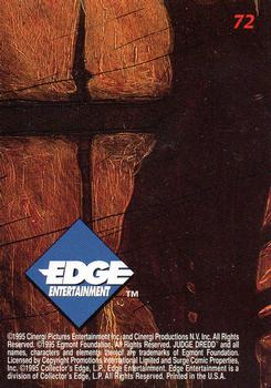 1995 Edge Entertainment Judge Dredd : The Movie #72 Rico Back
