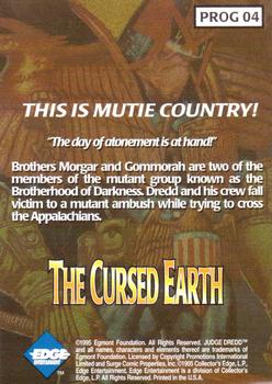1995 Edge Entertainment Judge Dredd: The Epics #PROG 4 This Is Mutie Country! Back