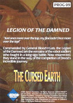 1995 Edge Entertainment Judge Dredd: The Epics #PROG 9 Legion of the Damned Back