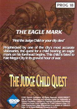 1995 Edge Entertainment Judge Dredd: The Epics #PROG 18 The Eagle Mark Back