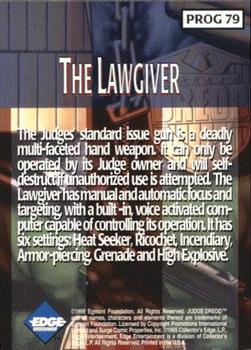 1995 Edge Entertainment Judge Dredd: The Epics #PROG 79 The Lawgiver Back