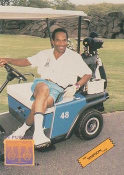 1994 In Pursuit of Justice: The Simpson Case #18 O.J. in Golf Cart Front