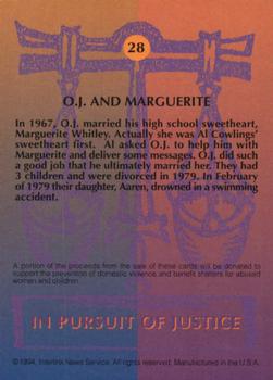 1994 In Pursuit of Justice: The Simpson Case #28 O.J. and Marguerite Back