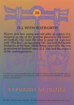 1994 In Pursuit of Justice: The Simpson Case #30 O.J. with Bozworth Back