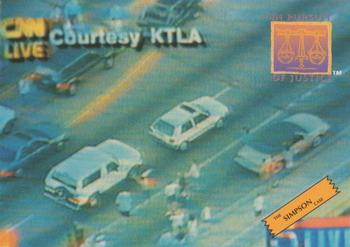 1994 In Pursuit of Justice: The Simpson Case #40 CNN/KTLA Aerial Photo Front