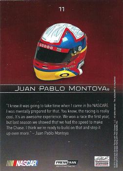 2010 Press Pass Premium #11 Juan Pablo Montoya Back