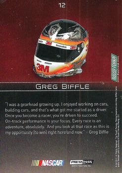 2010 Press Pass Premium #12 Greg Biffle Back