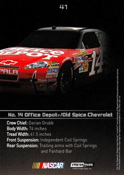 2010 Press Pass Premium #41 No. 14 Office Depot/Old Spice Chevrolet Back