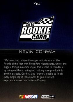 2010 Press Pass Premium #94 Kevin Conway Back