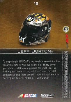 2010 Press Pass Premium #18 Jeff Burton Back