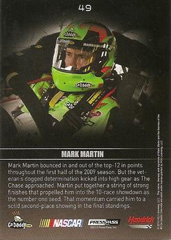 2010 Press Pass Premium #49 Mark Martin Back