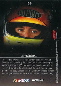 2010 Press Pass Premium #53 Jeff Gordon Back