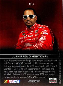 2010 Press Pass Premium #64 Juan Pablo Montoya Back