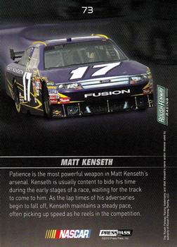 2010 Press Pass Premium #73 Matt Kenseth's Car Back